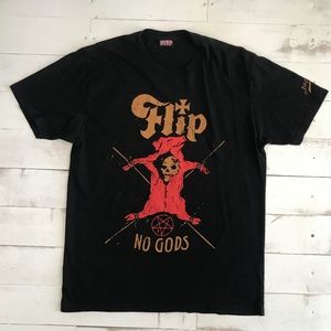 Flip Jon Contino No Gods Tee, Black Large